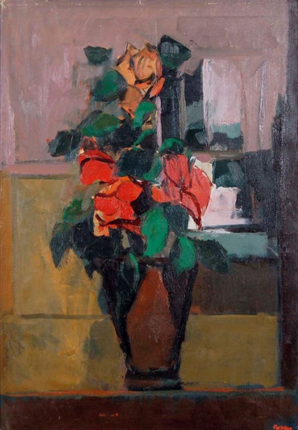 DOMENICO BOSCOLO NATTA - Vaso di fiori 1964