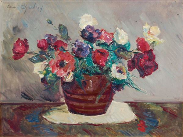 CARLO CHERUBINI - Vaso di fiori