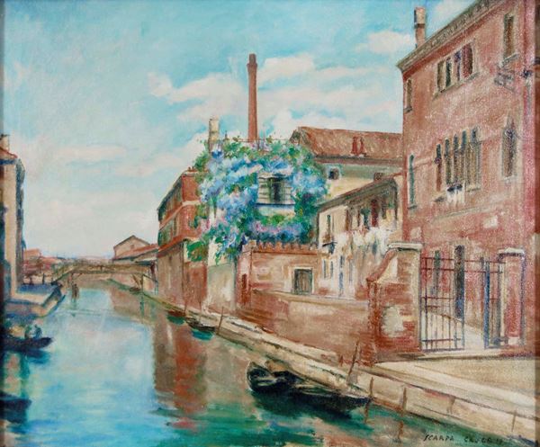 LUIGI SCARPACROCE - Canale veneziano 1935