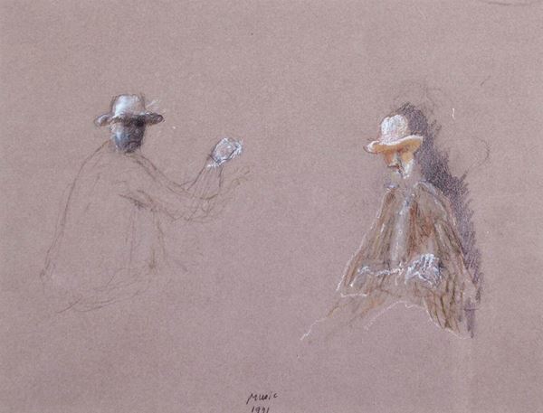 ZORAN MUSIC - Due uomini con il cappello 1991