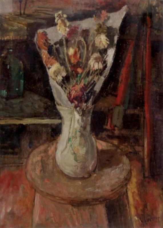 GUIDO  CARRER - Vaso di fiori (anni '40)