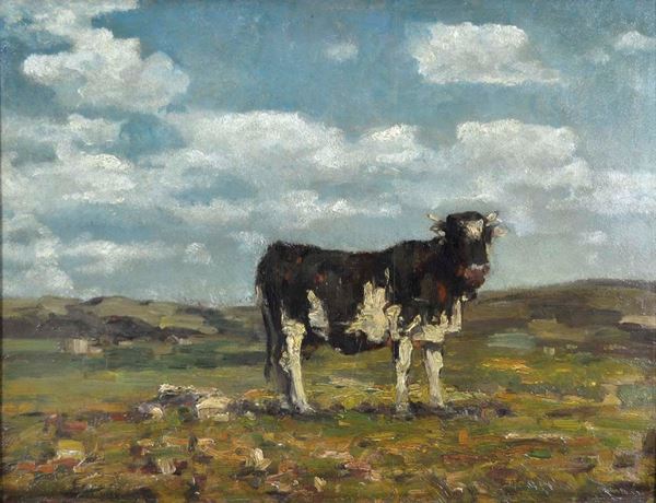 BEPPE CIARDI - Mucca al Pascolo (1910/1915)