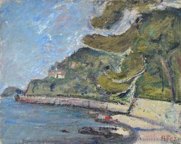 ARTURO TOSI - Lago d'Iseo (1940)