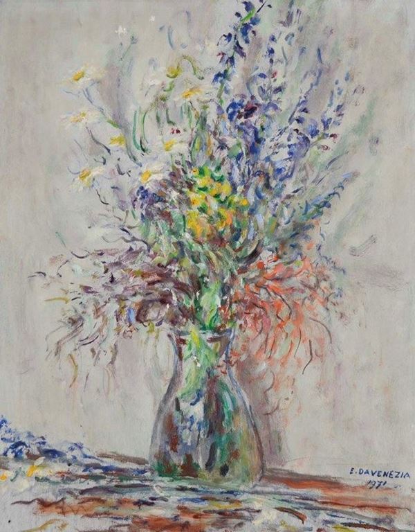 EUGENIO DA VENEZIA - Vaso di fiori 1971