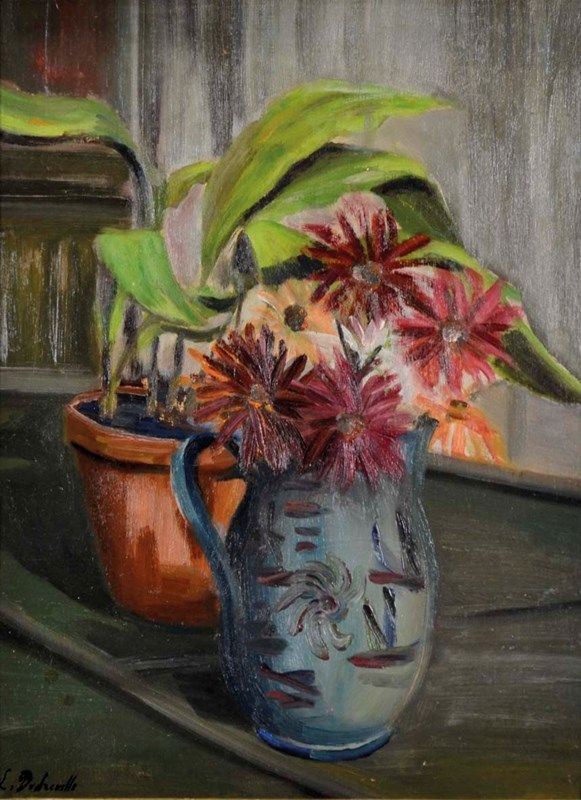 LEONARDO  DUDREVILLE - Vaso di fiori (metà anni '50)