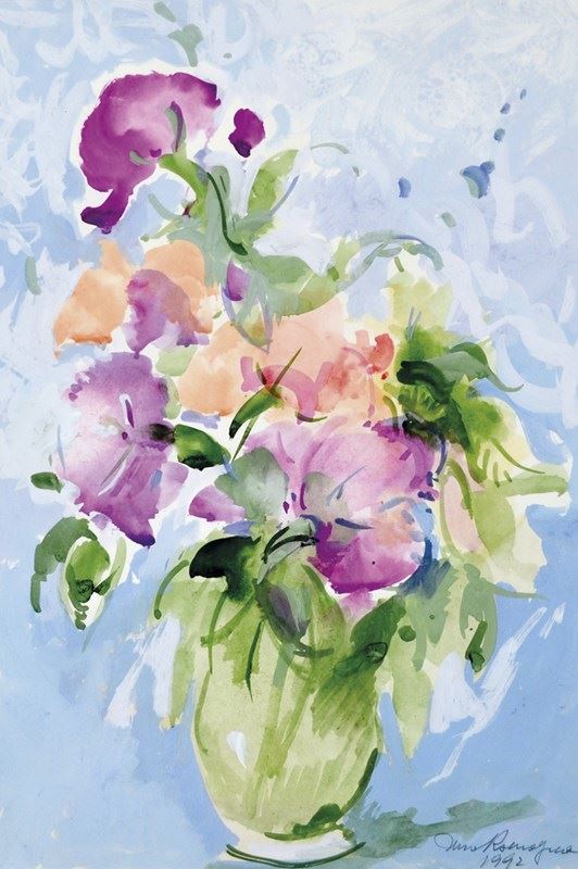 MIRO ROMAGNA - Vaso di fiori 1992