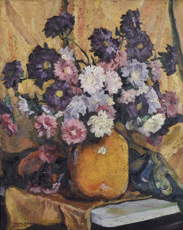 PIERETTO  BIANCO - Vaso di fiori 1932