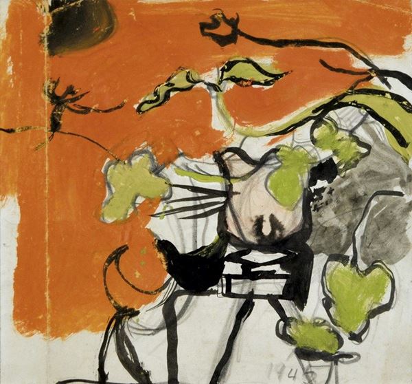 GRAHAM SUTHERLAND - Study for "The lamp" 1945