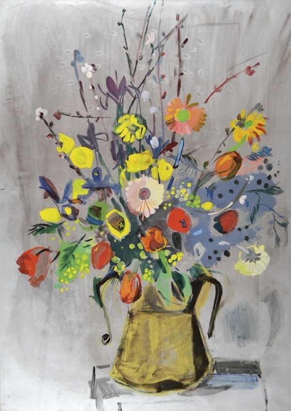 DINA BELLOTTI - Fiori nell'anfora di rame
