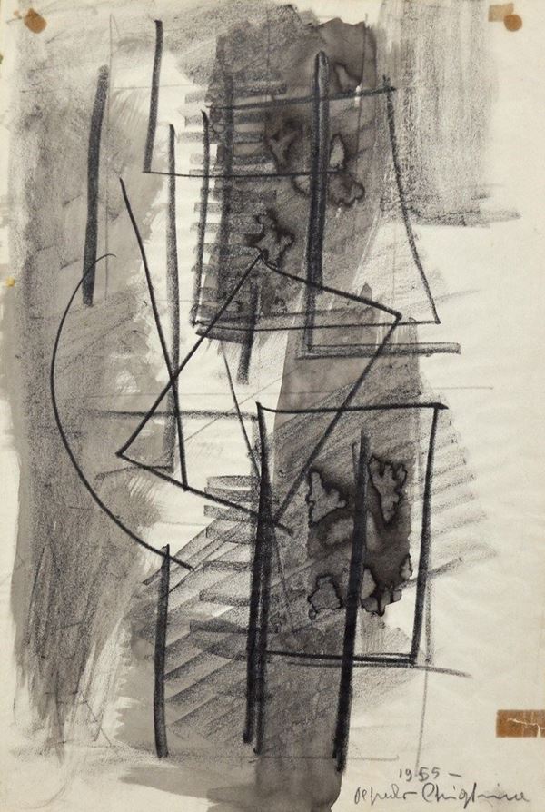 ALFREDO CHIGHINE - Composizione 1955