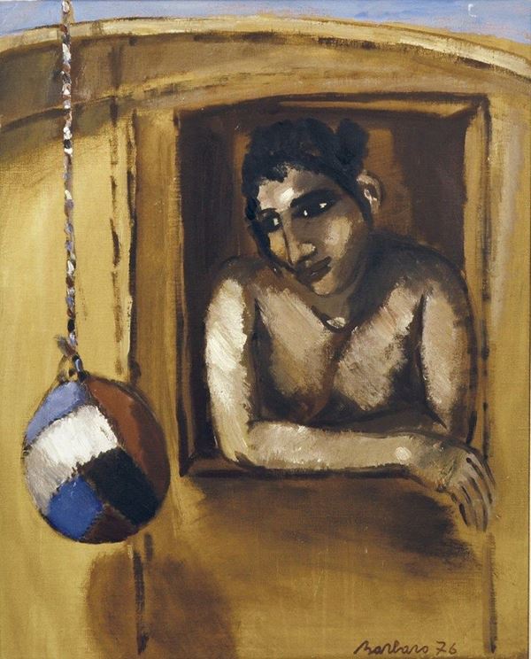 SAVERIO BARBARO - Zingara con pallone 1976
