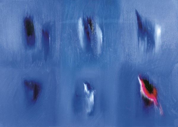 ENNIO FINZI - Architetture del colore in blu 1997