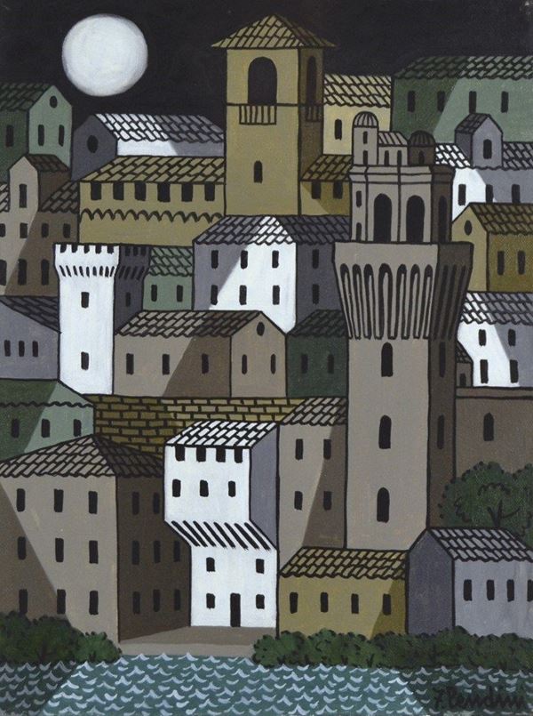 FULVIO PENDINI - Paesaggio notturno