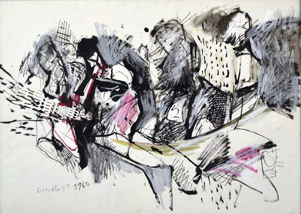 CLAUDIO CINTOLI - Schizzi di memoria 1960