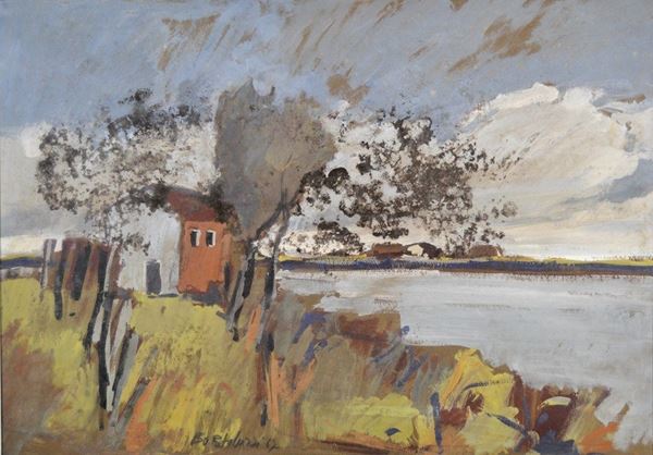 MILLO BORTOLUZZI JR. - Paesaggio 1967