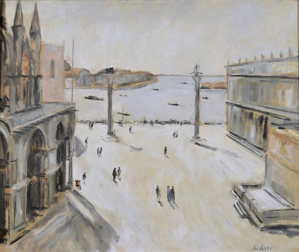 FIORAVANTE SEIBEZZI - Piazzetta San Marco (anni '40)