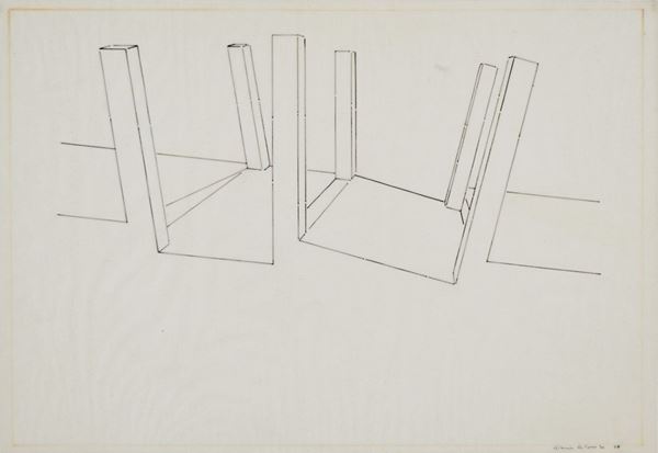 GIANNI  COLOMBO - Architettura cacogoniometrica 1980
