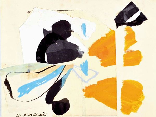 CLAUDIO CINTOLI - Paesaggio spagnolo 1963
