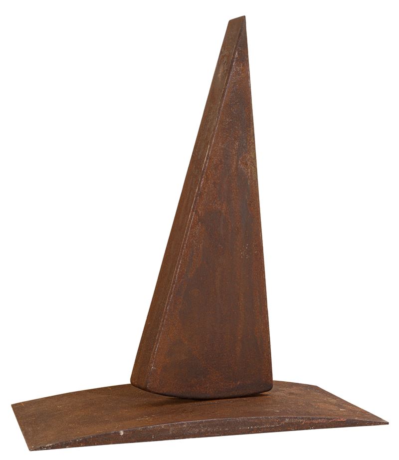 Mauro Staccioli - Vela (scultura in acciaio corten, es. 1/5)
