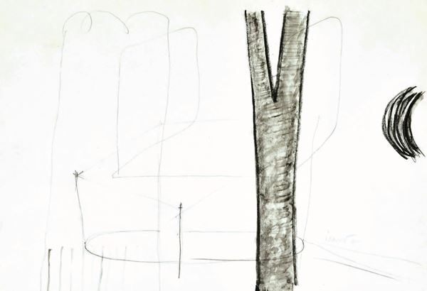 PAOLO ICARO : senza titolo  (1989)  - tecnica mista su cartoncino - Asta 70° Asta di arte moderna e contemporanea - Fidesarte - Casa d'aste