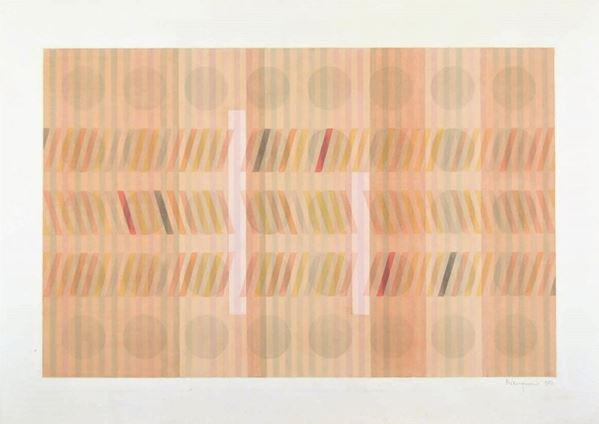CARLO  NANGERONI : senza titolo  (1982)  - tecnica mista su carta - Asta 70° Asta di arte moderna e contemporanea - Fidesarte - Casa d'aste