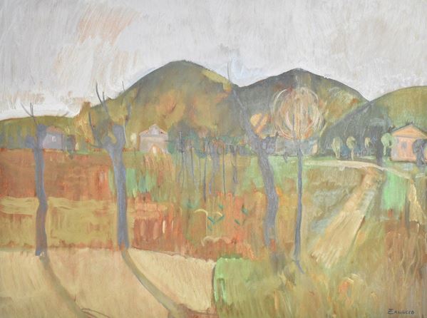 PAOLO ZANUCCO : Teolo, Monte Madonna  (1997)  - olio su tavola - Auction ASTA DI ARTE MODERNA E CONTEMPORANEA - II - Fidesarte - Casa d'aste