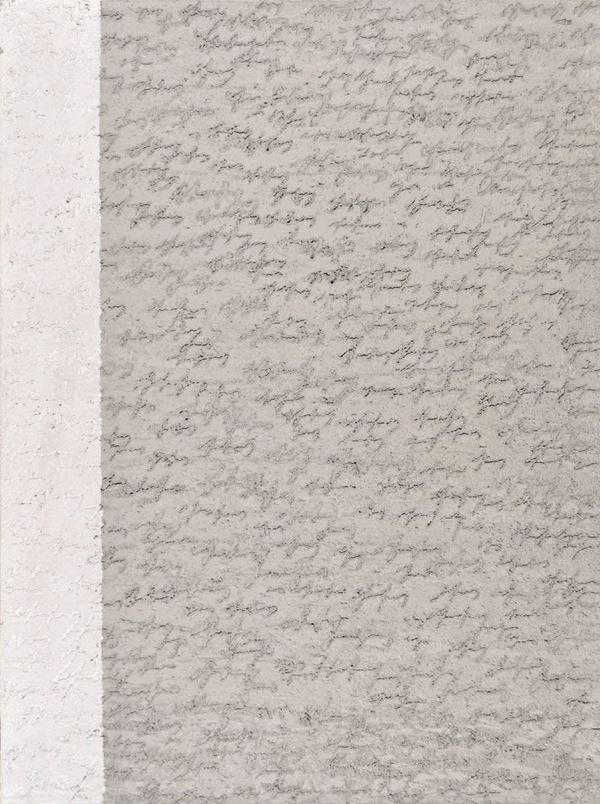 ALFREDO RAPETTI : Cemento 2009  (80x60)  - acrilico bianco e cemento su tela - Asta 71° Asta di Arte Moderna e Contemporanea - Fidesarte - Casa d'aste