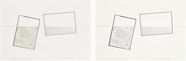 GRAZIA  VARISCO : Quadri comunicanti  - 2 serigrafie es. 41/50 e 42/50  - Auction 71° Asta di Arte Moderna e Contemporanea - Fidesarte - Casa d'aste