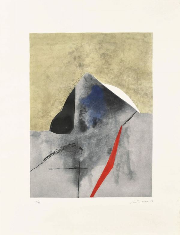 GIUSEPPE SANTOMASO : senza titolo  (1986)  - acquaforte acquatinta es. 73/99 - Auction 71° Asta di Arte Moderna e Contemporanea - Fidesarte - Casa d'aste