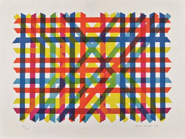 PIERO DORAZIO : Reticolo  (1965)  - litografia es. 174/300 - Auction 71° Asta di Arte Moderna e Contemporanea - Fidesarte - Casa d'aste