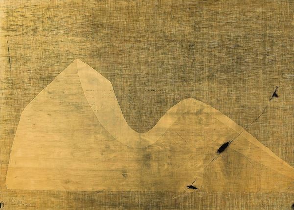 ALDO MODENA : Figura 2  (1965)  - puntasecca su lastra dorata - Asta 71° Asta di Arte Moderna e Contemporanea - Fidesarte - Casa d'aste