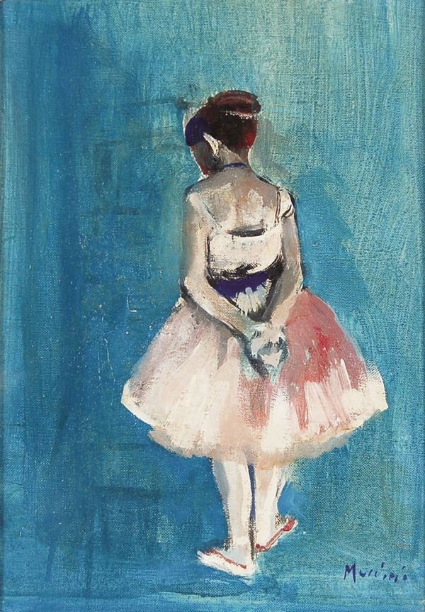 MARCELLO MUCCINI : Ballerina  - olio su tela - Asta 71° Asta di Arte Moderna e Contemporanea - Fidesarte - Casa d'aste