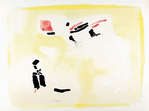 EDMONDO BACCI : senza titolo  ((metà anni '70))  - acquerello su carta - Asta 71° Asta di Arte Moderna e Contemporanea - Fidesarte - Casa d'aste