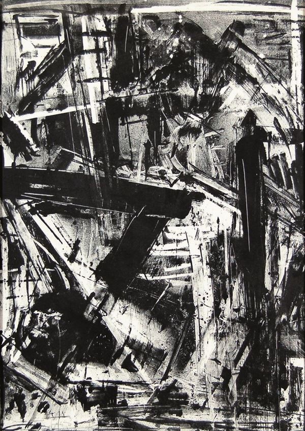 EMILIO VEDOVA : senza titolo  (1977)  - litografia es. 34/99 - Asta 72° Asta di Arte Moderna e Contemporanea - Fidesarte - Casa d'aste
