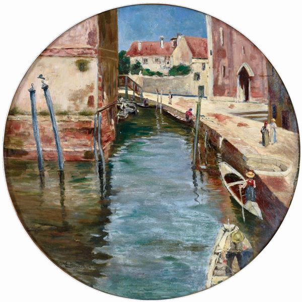 EUGENIO BONIVENTO - Canale veneziano