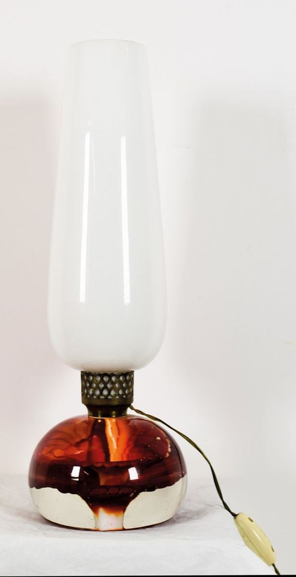 MAESTRI MURANESI : Lampada  ((anni '50))  - lampada in vetro - Asta ASTA DI NATALE 2017  - II - Fidesarte - Casa d'aste