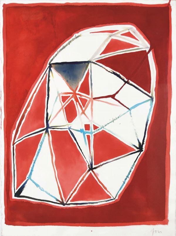 MARCELLO JORI : senza titolo  - acquerello su carta a mano - Asta 72° Asta di Arte Moderna e Contemporanea - Fidesarte - Casa d'aste