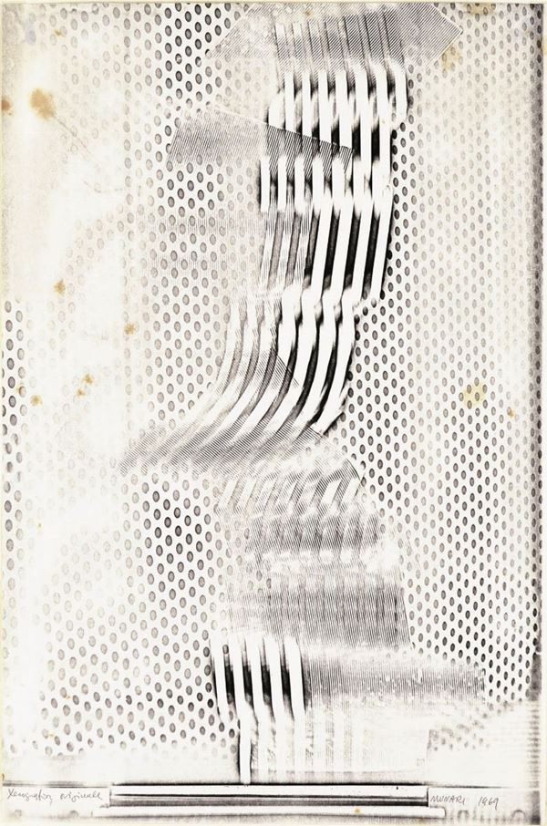 BRUNO  MUNARI - Xerografia originale