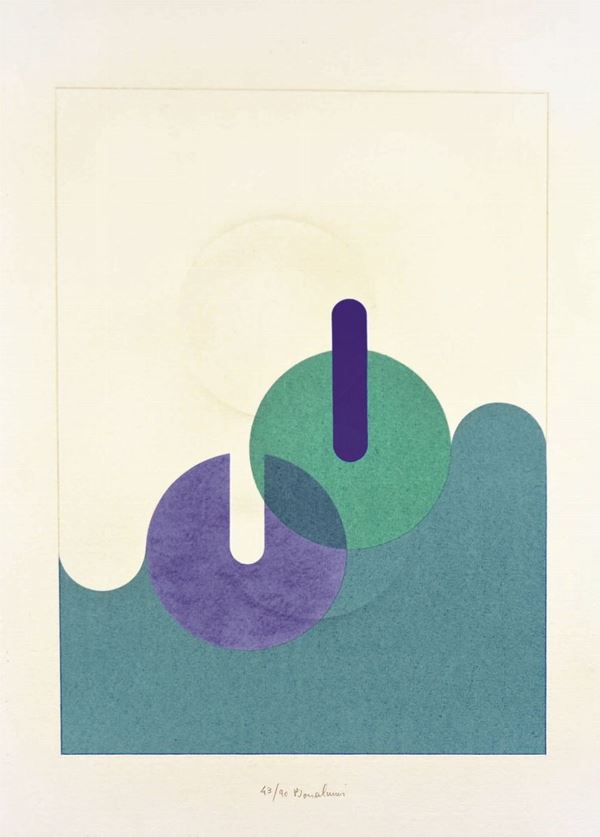 AGOSTINO  BONALUMI : senza titolo  - estroflessione e serigrafia su carta a mano es. 43/90 - Auction 72° Asta di Arte Moderna e Contemporanea - Fidesarte - Casa d'aste