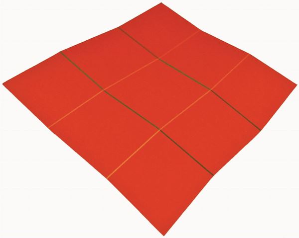 HANS JORG GLATTFELDER - Grün-Orange Durchquerung, rot
