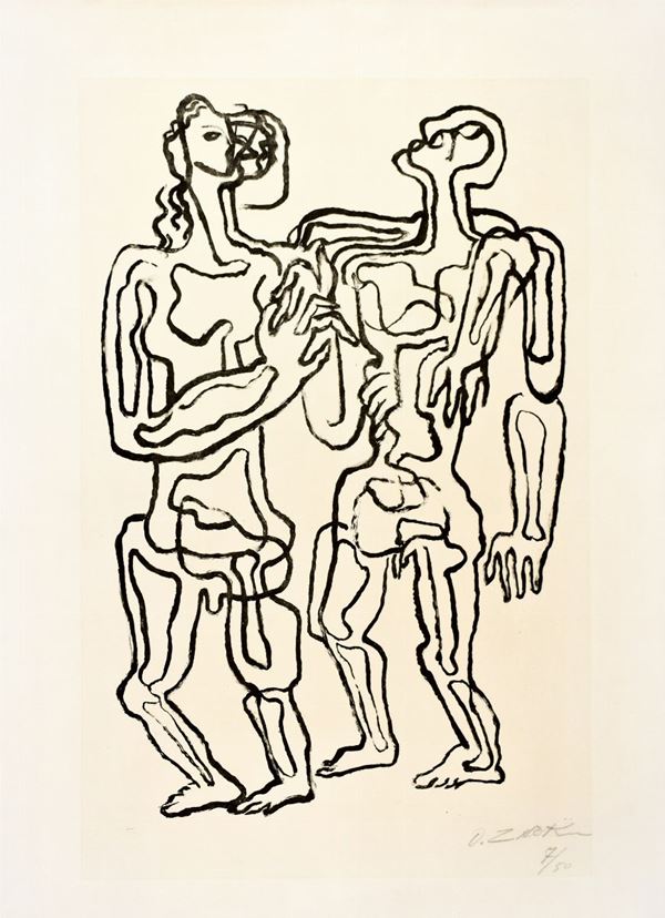 OSSIP ZADKINE - Les deux amies