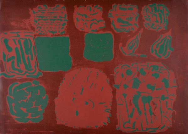 PIETRO  CONSAGRA : Il Circeo  - litografia su carta a mano es. 11/100 - Auction ASTA 73 A TEMPO DI GRAFICA - I - Fidesarte - Casa d'aste