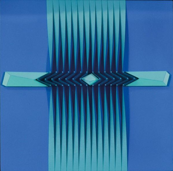 ALBERTO  BIASI : Politipo  (1992)  - rilievo in tela e acrilici su tavola - Auction 76°MODERN AND CONTEMPORARY ART AUCTION - I - Fidesarte - Casa d'aste