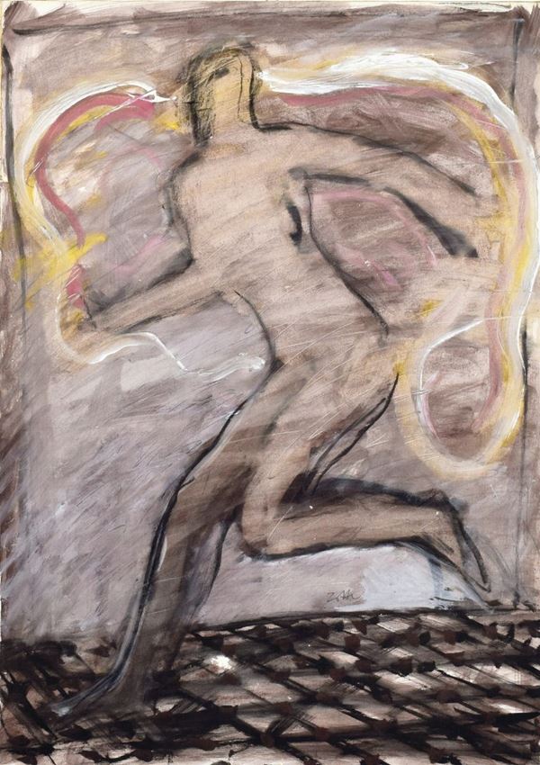 CARMELO ZOTTI : Danza  (1985)  - tempera su carta intelata - Auction  - I - Fidesarte - Casa d'aste
