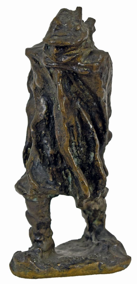 AUGUSTO MURER : Alpino  (1975)  - scultura in bronzo - Asta 76° ASTA DI ARTE MODERNA E CONTEMPORANEA - I - Fidesarte - Casa d'aste