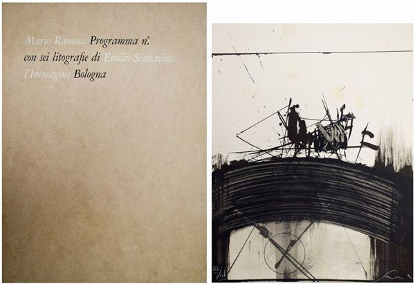 EMILIO SCANAVINO : Mario Ramous programma n°  (1966)  - libro di poesie contenente 6 litografie di Emilio Scanavino tiratura es. VIII/XV - Auction 76°MODERN AND CONTEMPORARY ART AUCTION - I - Fidesarte - Casa d'aste