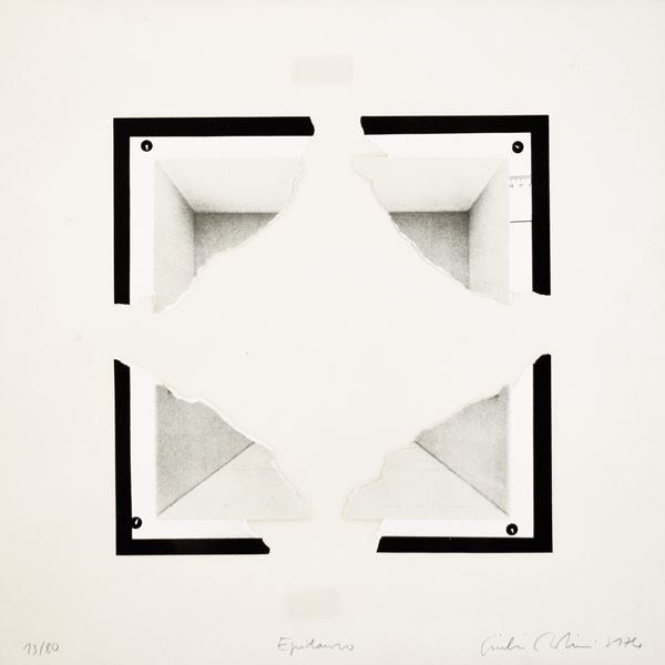 GIULIO PAOLINI : Epidauro  (1974)  - serigrafia es. 13/80 - Auction 77° ASTA DI ARTE MODERNA E CONTEMPORANEA A TEMPO - Fidesarte - Casa d'aste