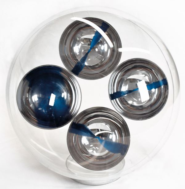 FRANCO COSTALONGA : Oggetto cromocinetico  ((anni '70))  - 4 sfere in metacrilato - Auction 76°MODERN AND CONTEMPORARY ART AUCTION - I - Fidesarte - Casa d'aste