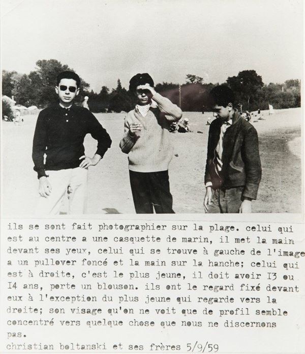 CHRISTIAN BOLTANSKI - Christian Boltanski et ses freres 5/09/59