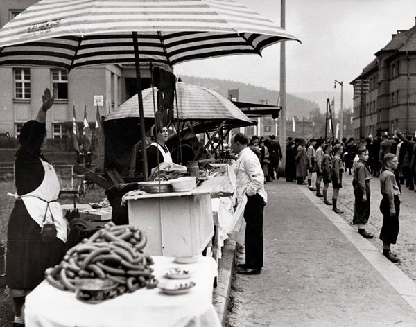 MARGARET BOURKE-WHITE - Political rally in small german town